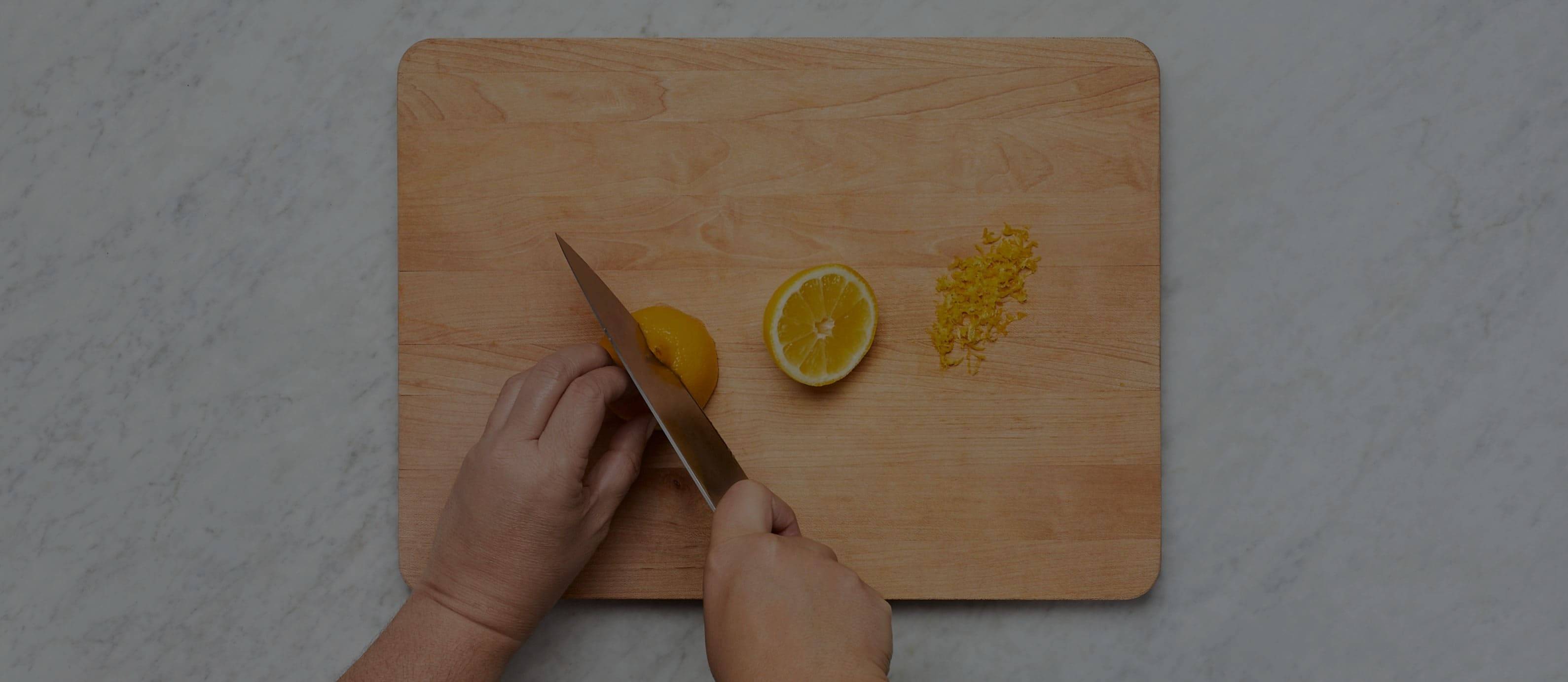 Lemon Getting Zested How to Zest a Lemon (With or Without a Zester) | HelloFresh
