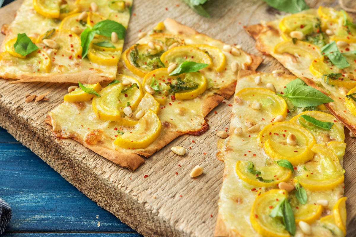 Spring Veggie Pizzette