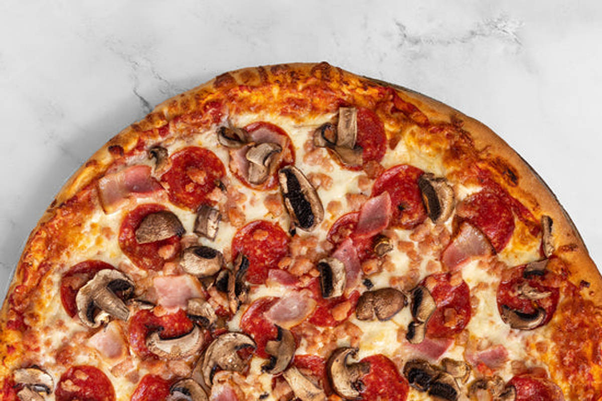 Speedy Bacon and Mushroom Flatbreads