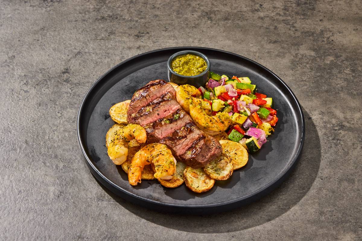 Chimichurri Filet Mignon & Shrimp