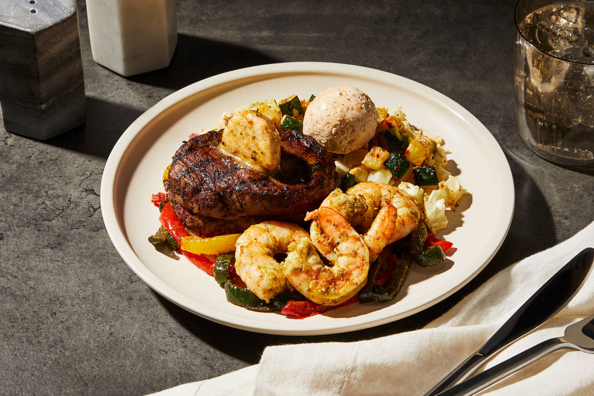 Fajita-Spiced Shrimp & Filet Mignon