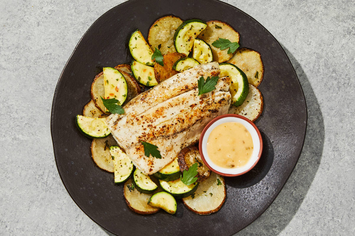 Garlic Herb Roasted Barramundi
