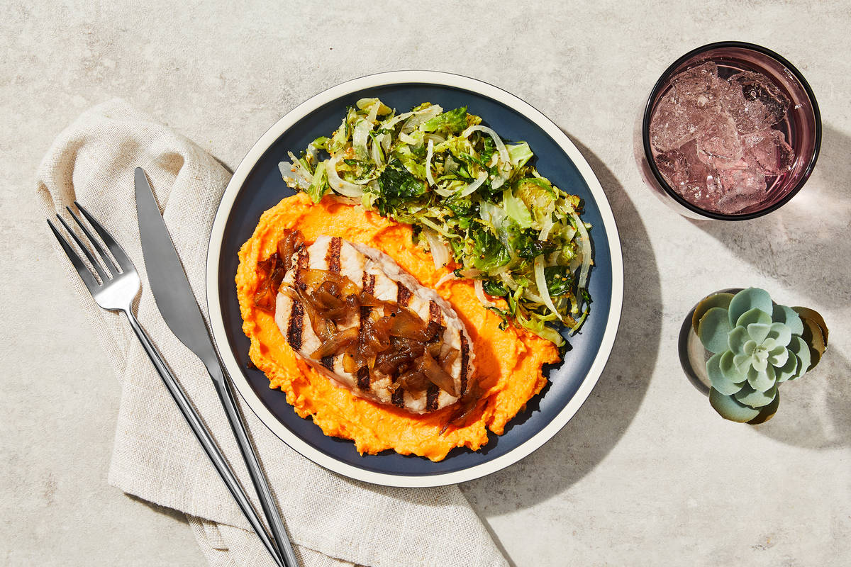 Grilled Pork Chop & Butternut Mash