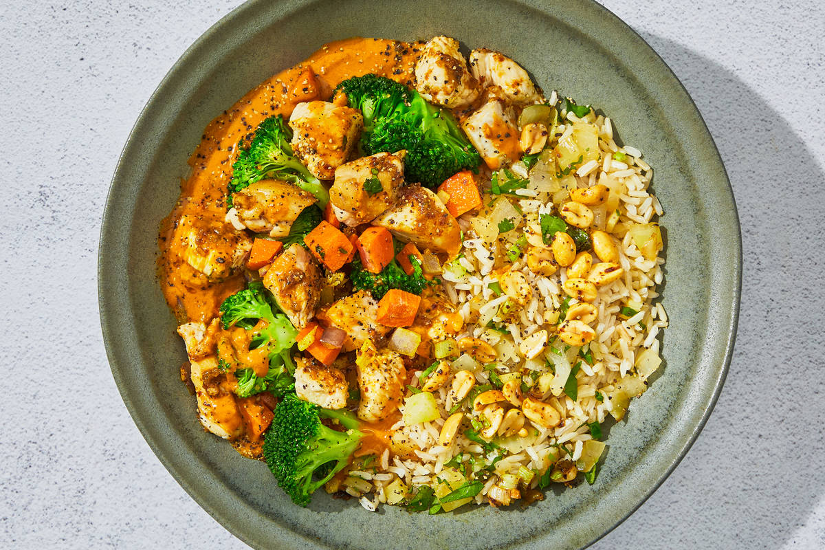 Thai Yellow Curry Chicken & Ginger Rice