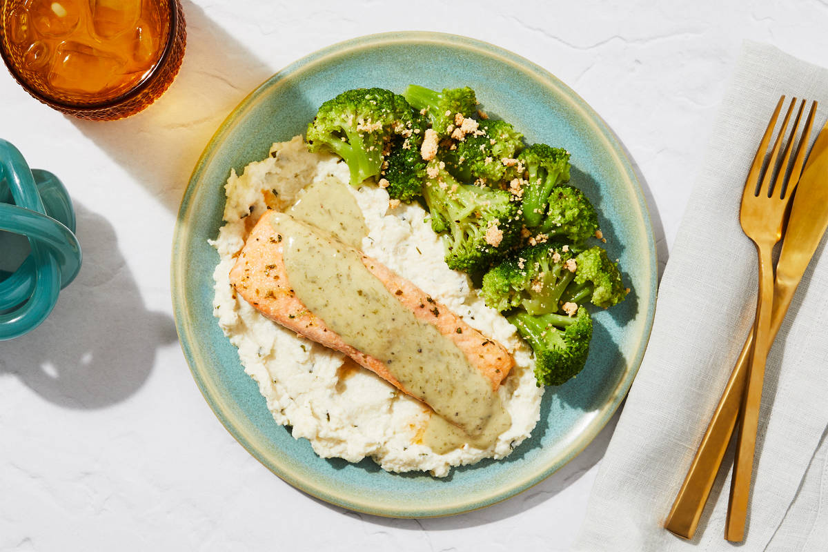 Roasted Garlic Butter Salmon Recipe HelloFresh