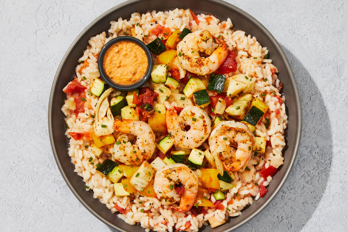 Creamy Tomato Shrimp Risotto