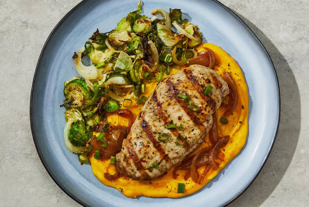 Grilled Chicken Breast & Butternut Mash