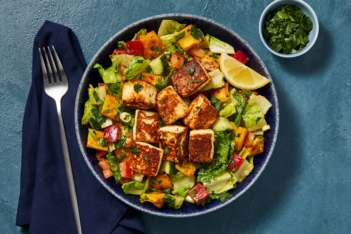 Shawarma-Inspired Pan-Fried Halloumi