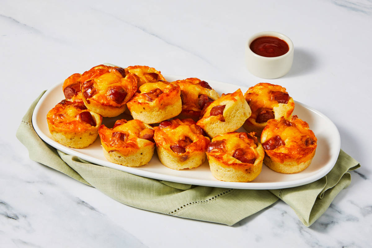 Mini Cornbread with Hot Dogs