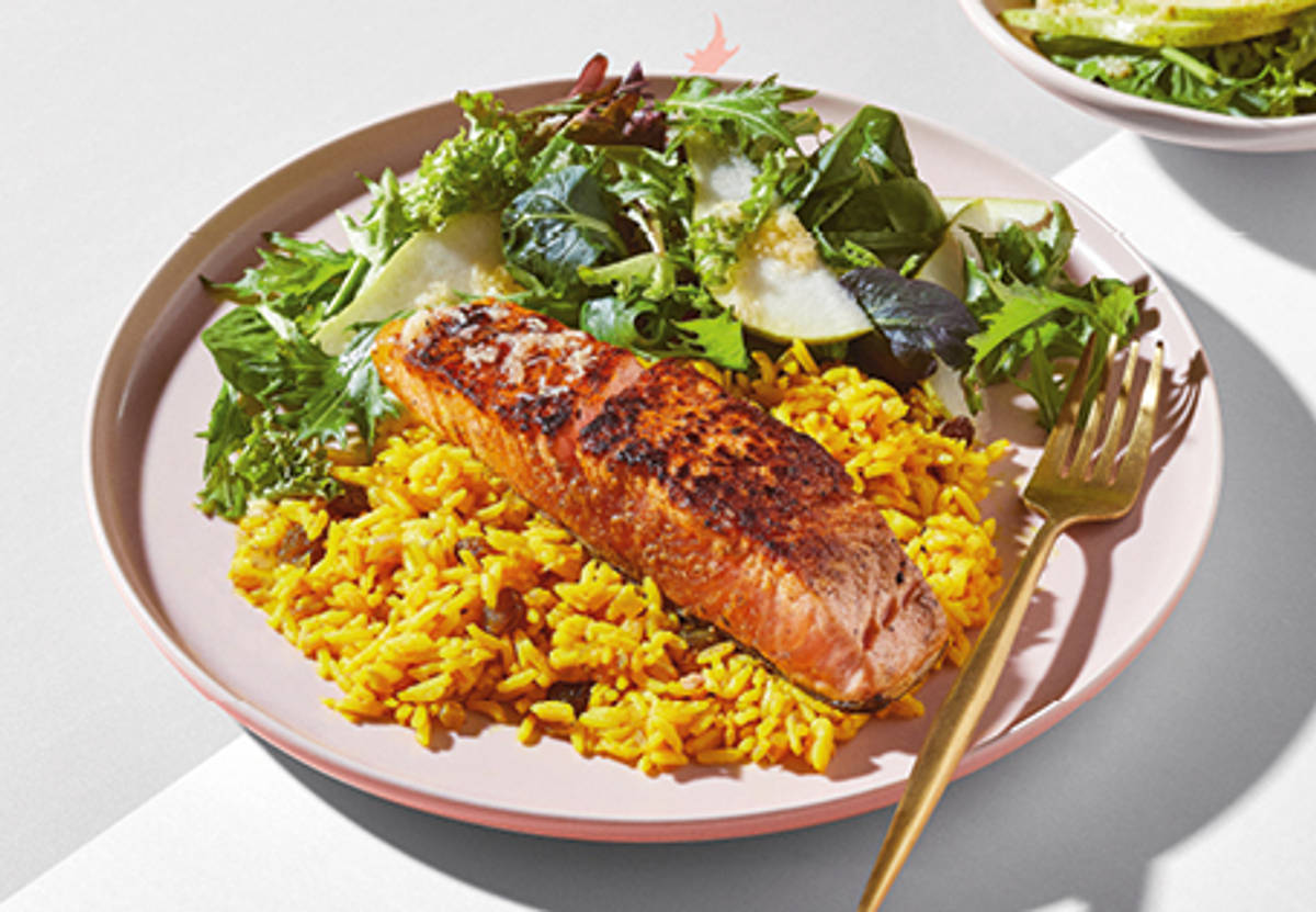 Indian-Inspired Salmon Bowls