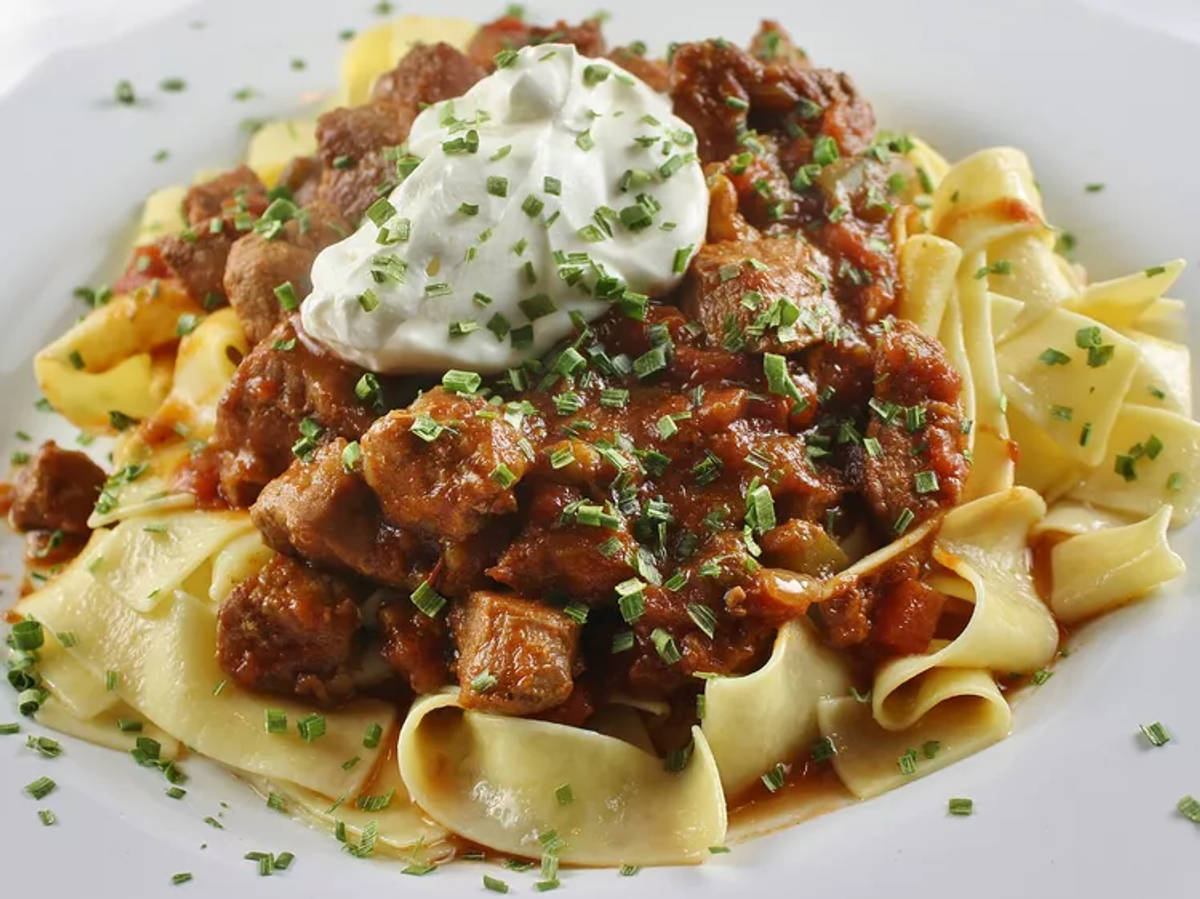 Hungarian Inspired Pork and Penne