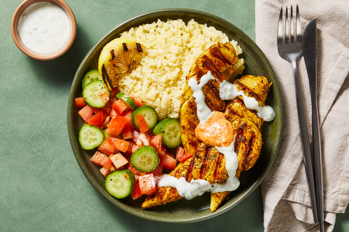 SuperQuick Grilled Shawarma-Spiced Chicken