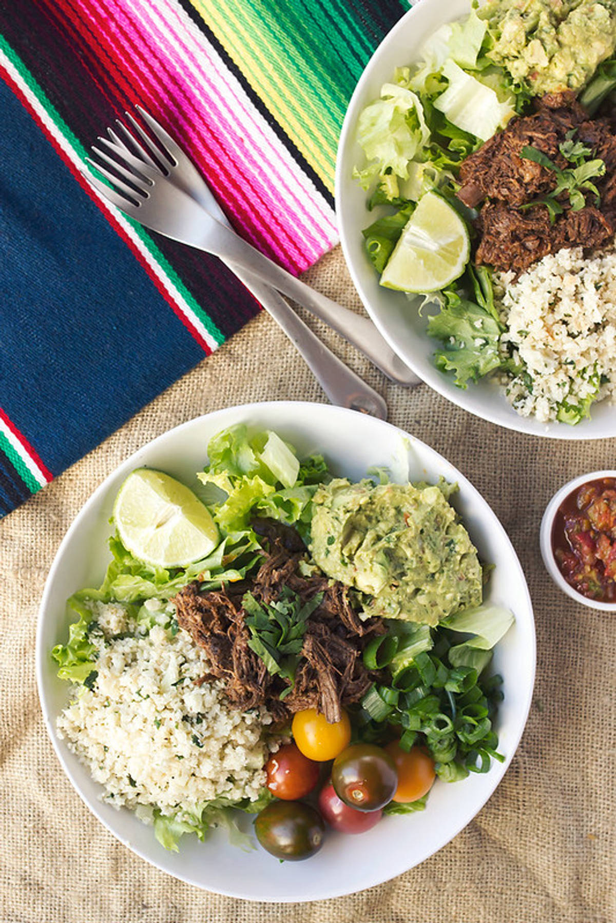 Barbacoa Inspired Rice and Chip Bowls
