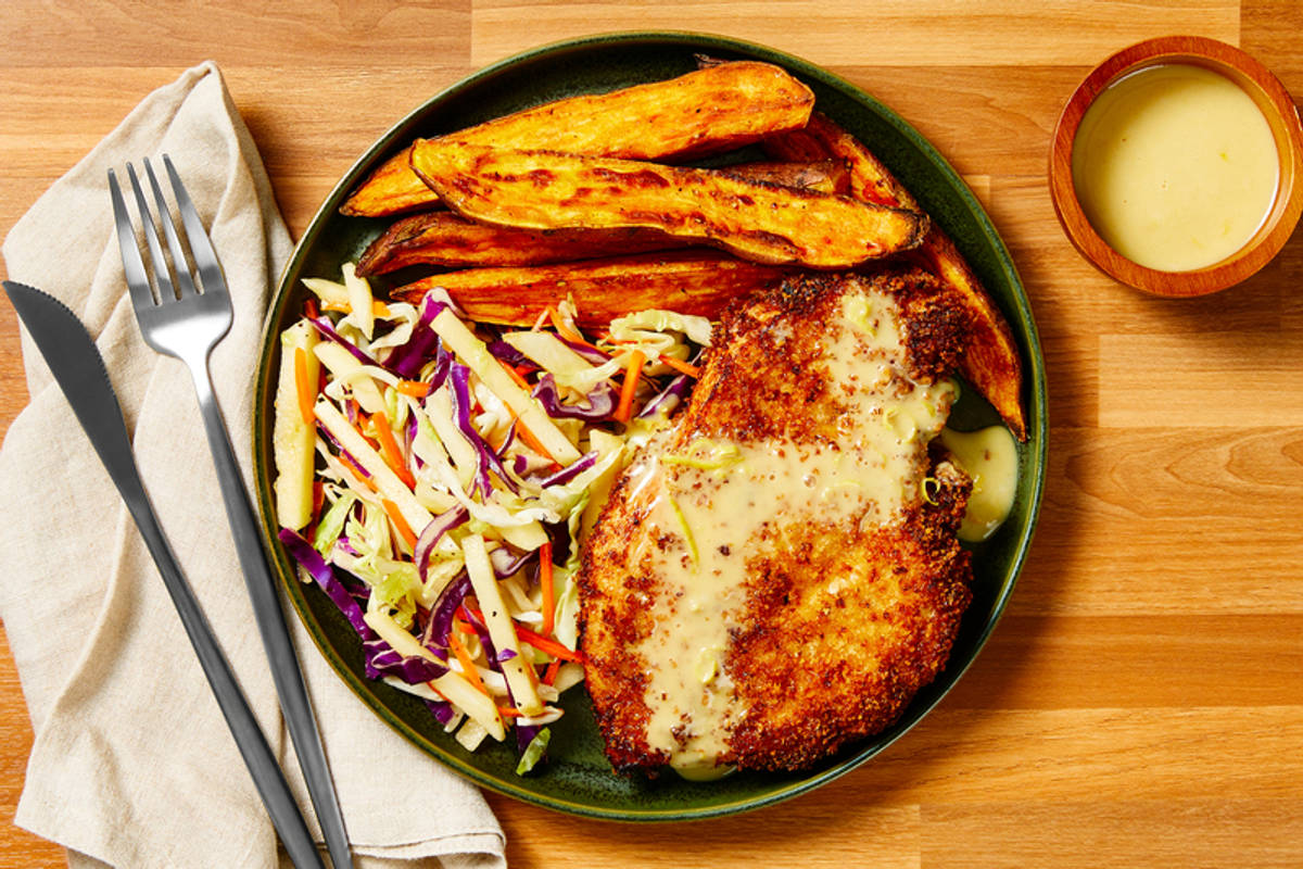 Spicy Chicken Thigh Schnitzel