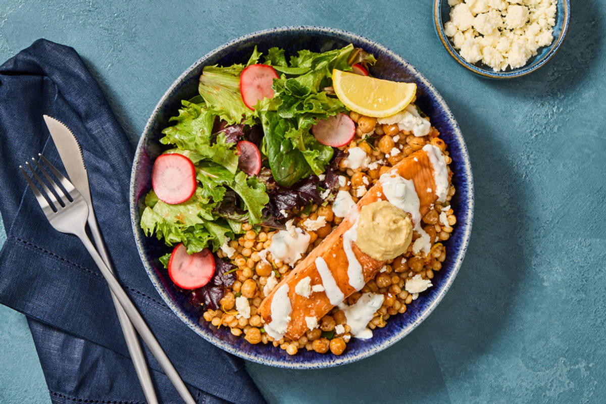 Fig-Glazed Salmon and Couscous Bowls