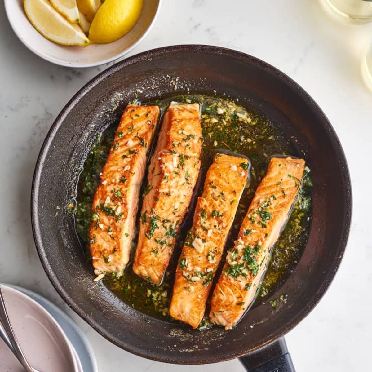 Garlic Butter Roasted Salmon
