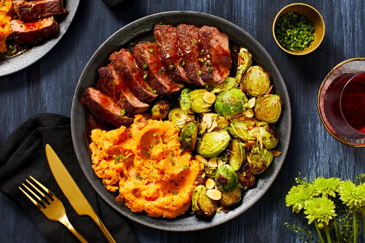 Pan-Seared Sirloin and Savory Demi-Glace Sauce