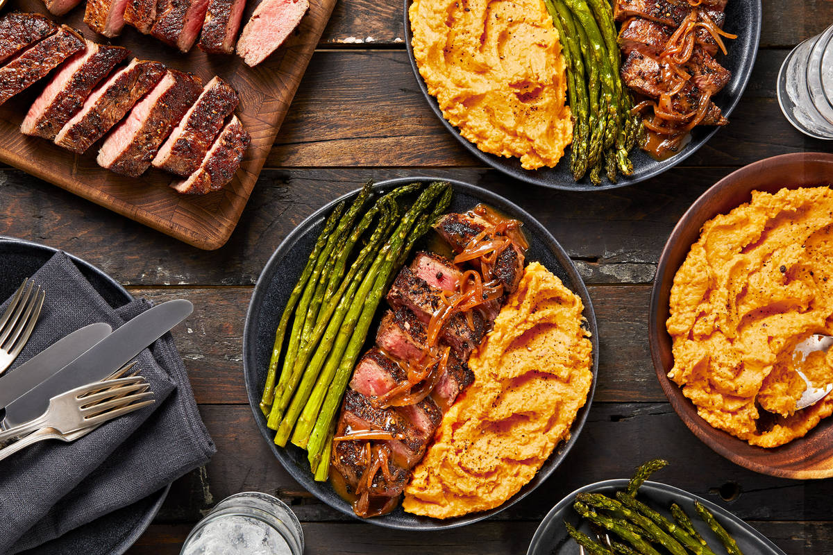 Peppercorn-Crusted Sirloin with Shallot Pan Sauce