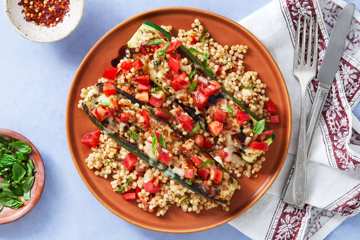 Bruschetta Zucchini Boats