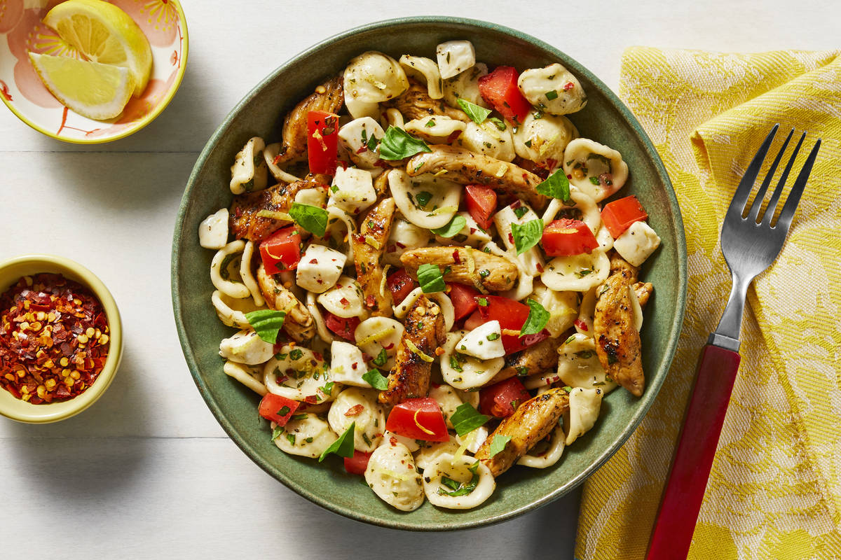 Chicken Caprese Pasta Salad