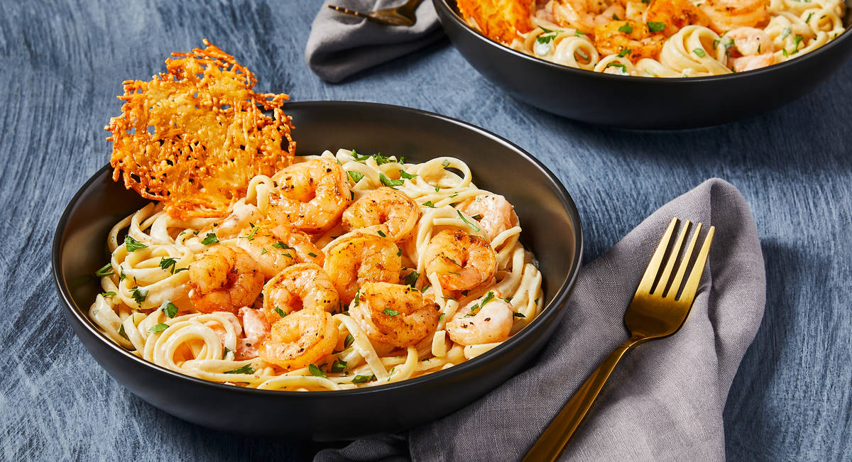 Linguine Alfredo with Shrimp
