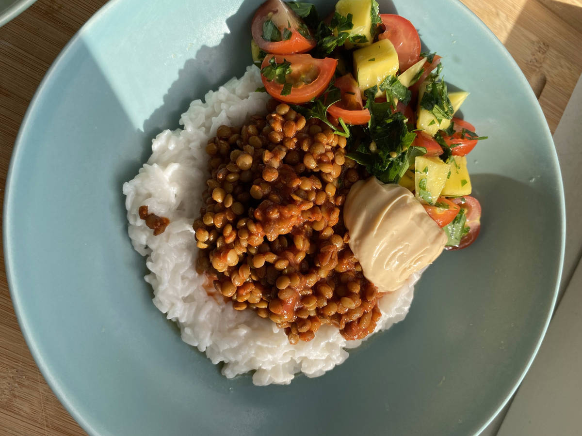 Caribbean Lentil Bowl