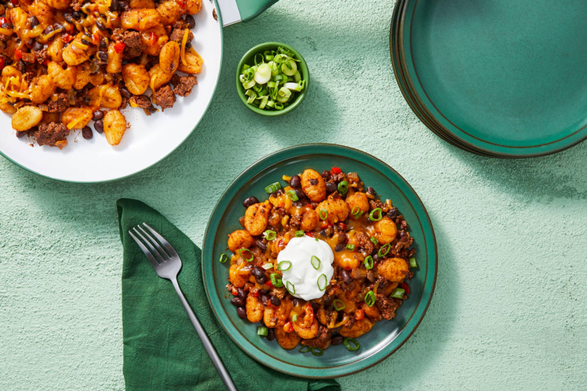 Baked Beef Taco Gnocchi