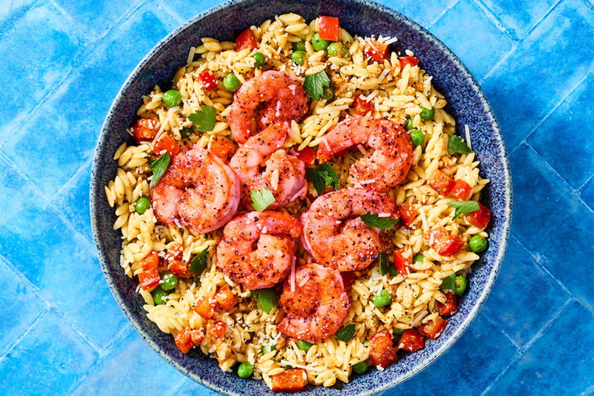 Crevettes à l'ail et aux tomates séchées