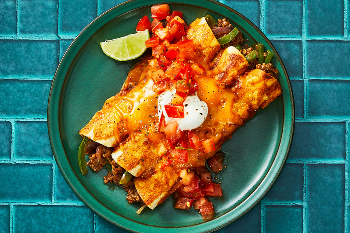 Cheesy Turkey Enchiladas and DIY Enchilada Sauce
