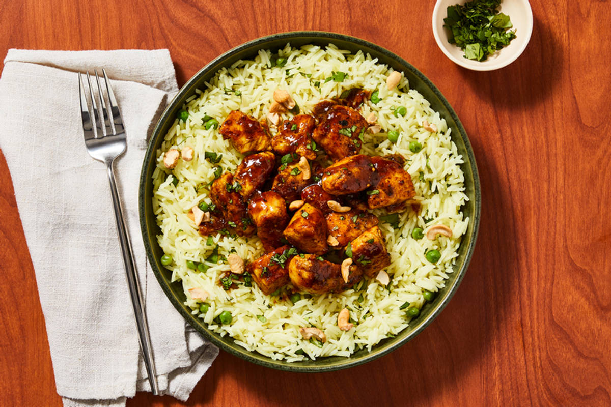 SuperQuick Spicy Mango Chutney Chicken Breast Bowls