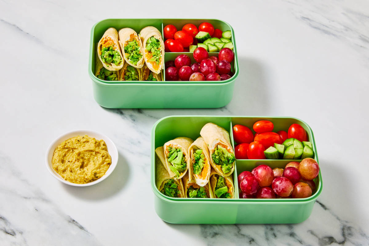 Cheddar-Broccoli Wrap Bento Boxes