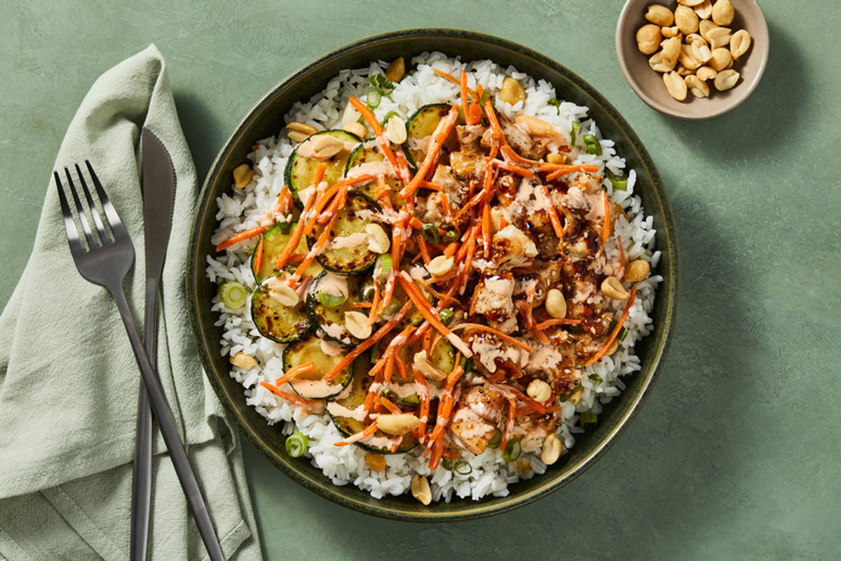 SuperQuick Sesame-Hoisin Chicken Bowls