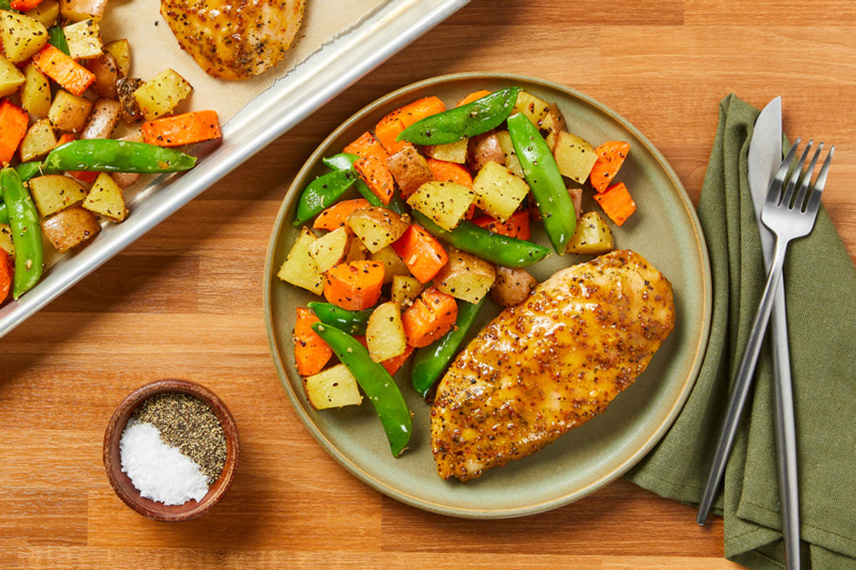Sheet Pan Apricot-Glazed Chicken