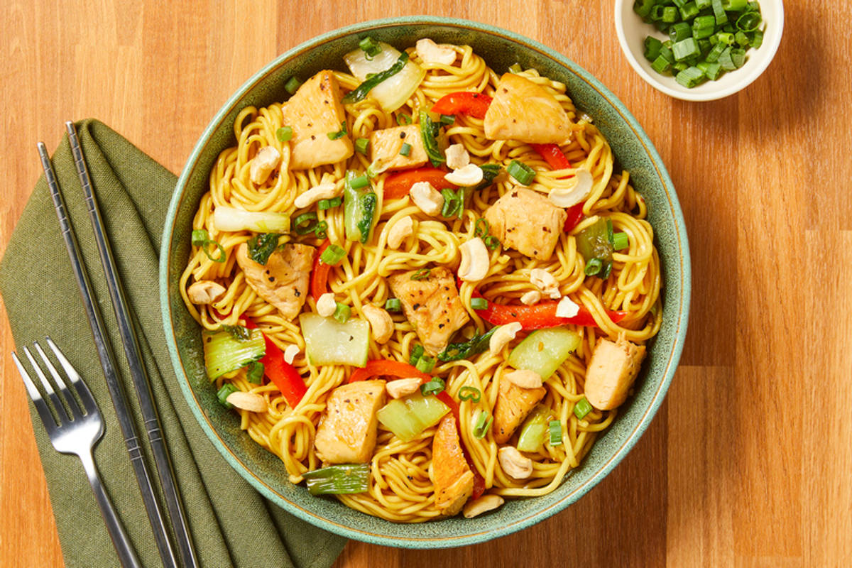 Poulet bio façon chow mein