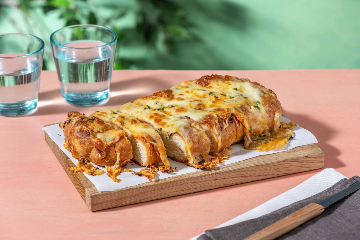 4 Cheese Garlic Focaccia Bread