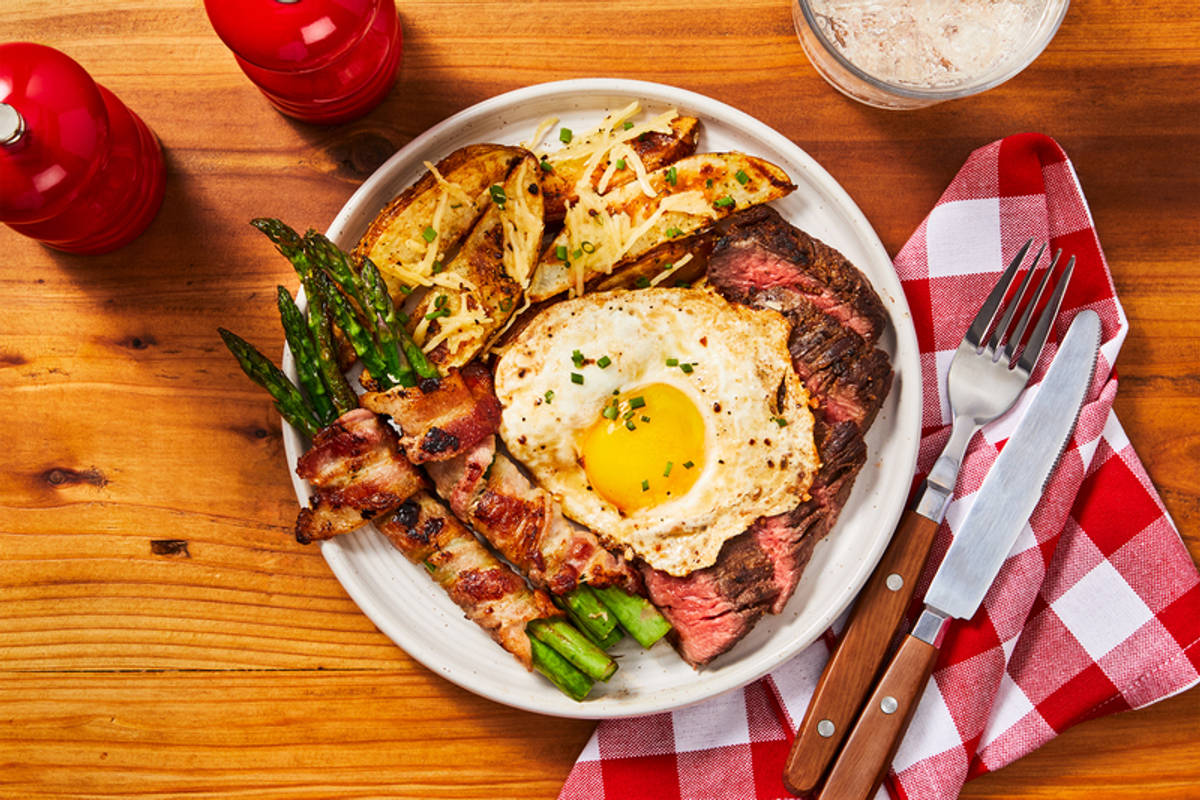 Tenderloin Steak and Fried Eggs