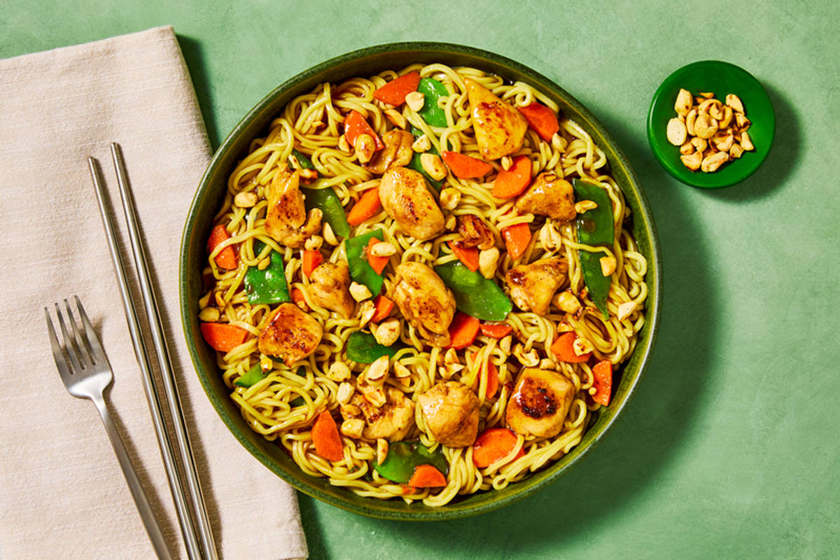 Nouilles style chow mein au tofu