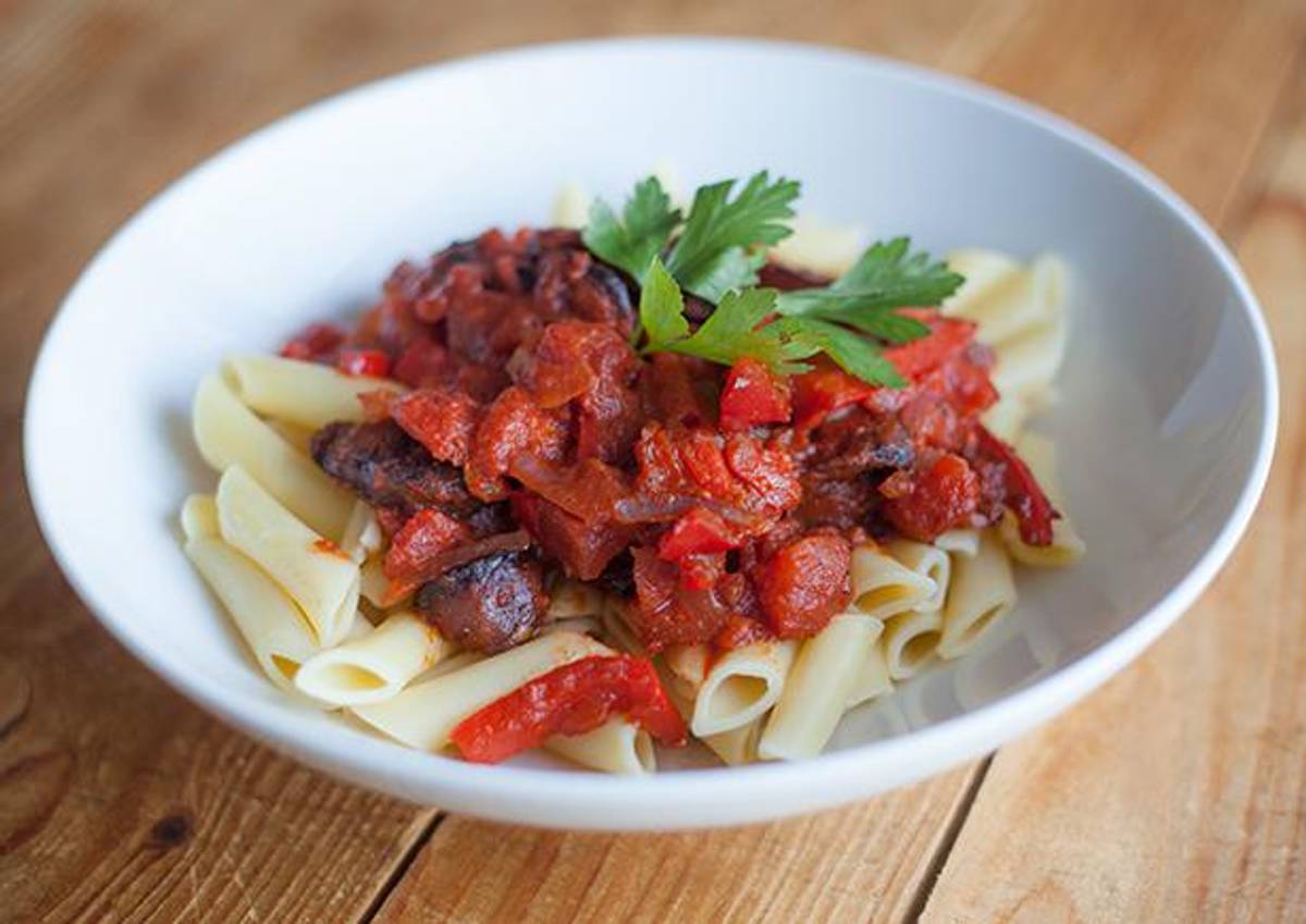 Smokey Chorizo Penne Pasta