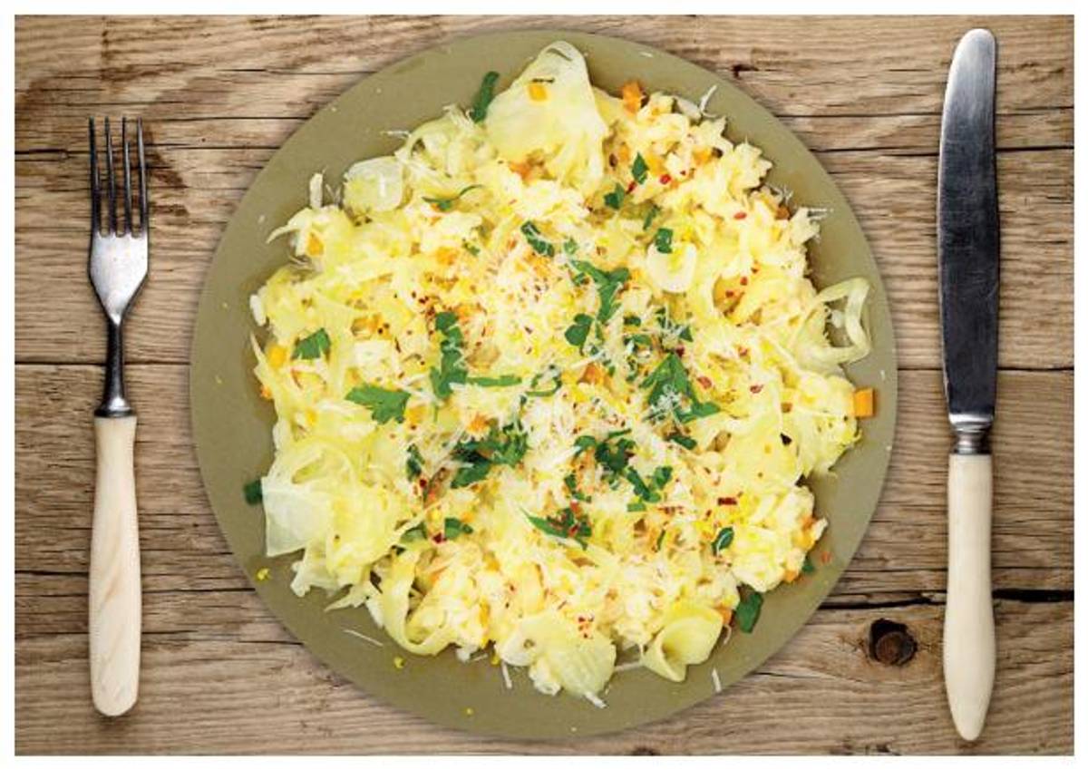 Feines Zitronen-Fenchelrisotto