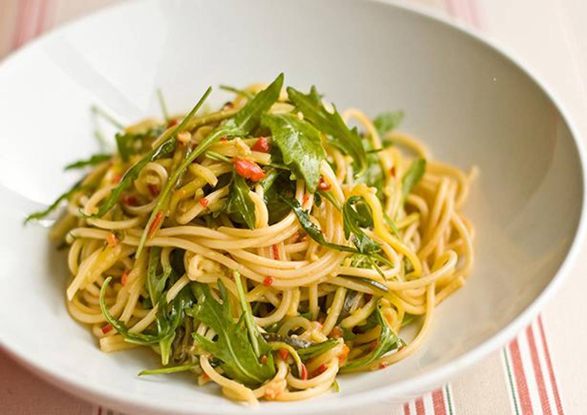 Spaghetti with Zucchini & Lemon