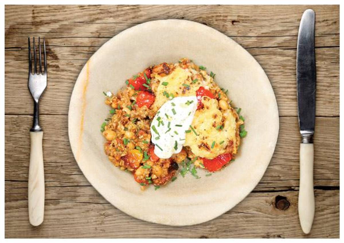 Mexican Black Bean and Buckwheat Bake 