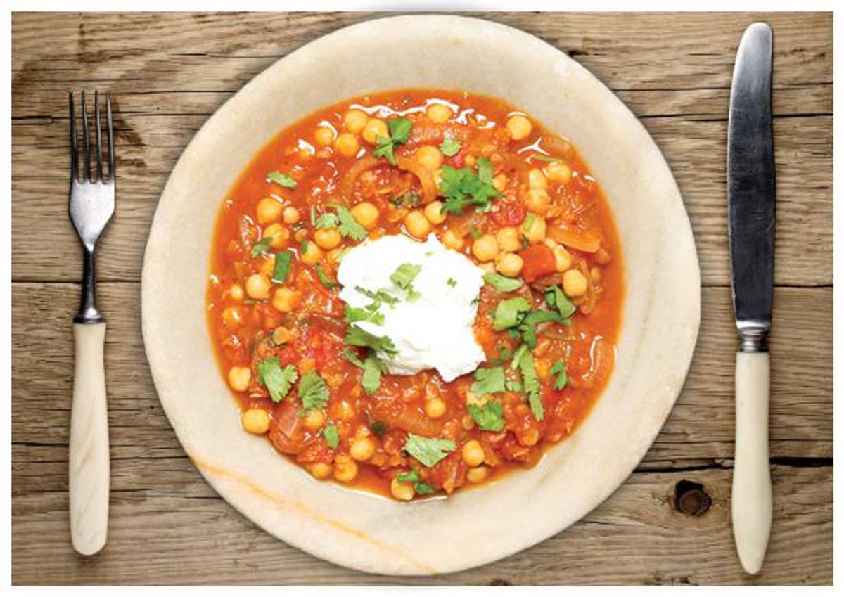 Moroccan Lentil and Chickpea Soup