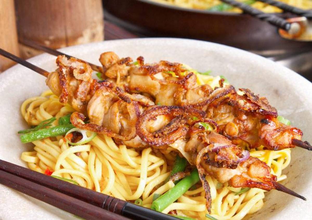 Japanische „Yakitroi“ Hähnchenspieße „süß-sauer“