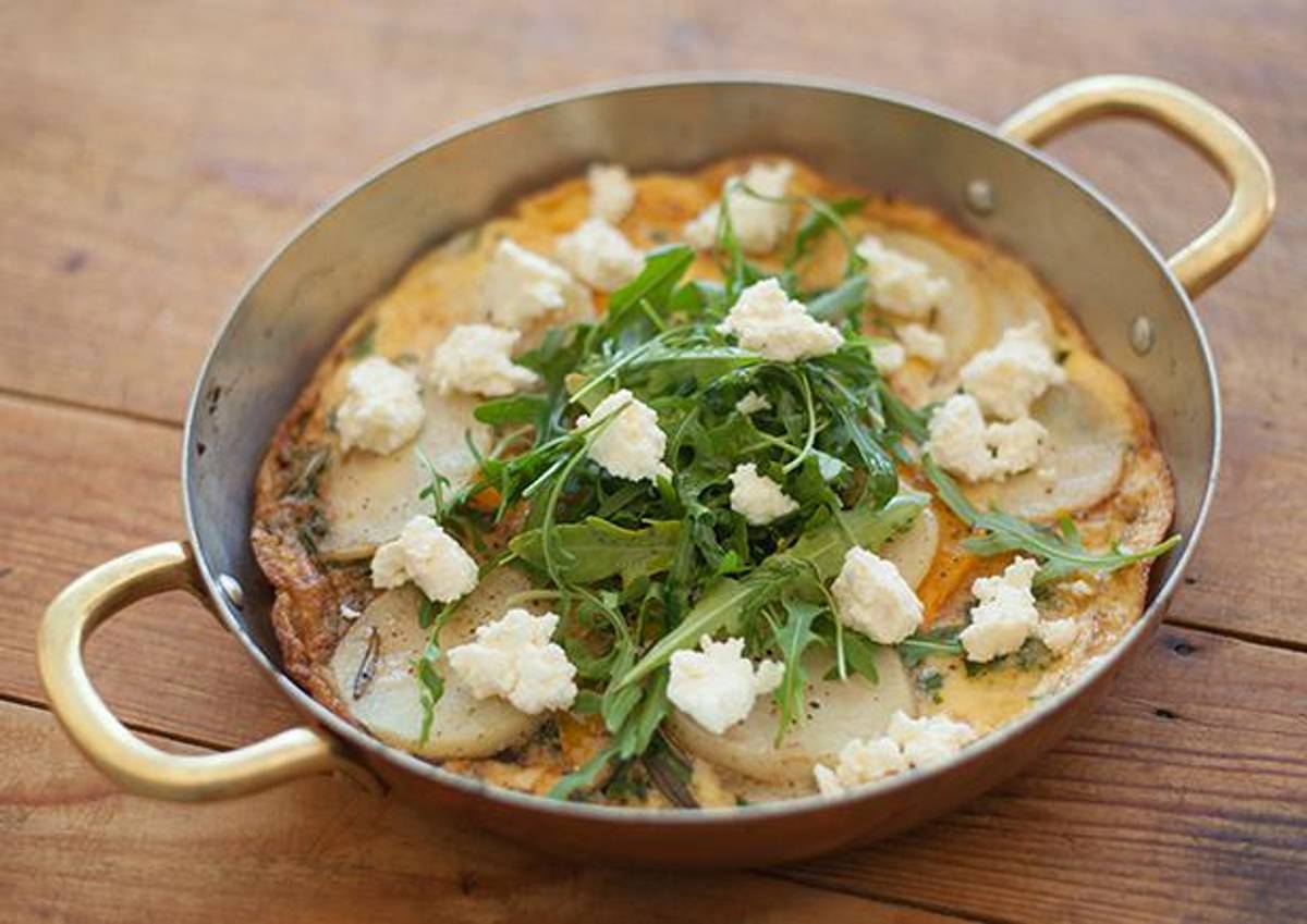 Pumpkin and Potato Frittata with Ricotta