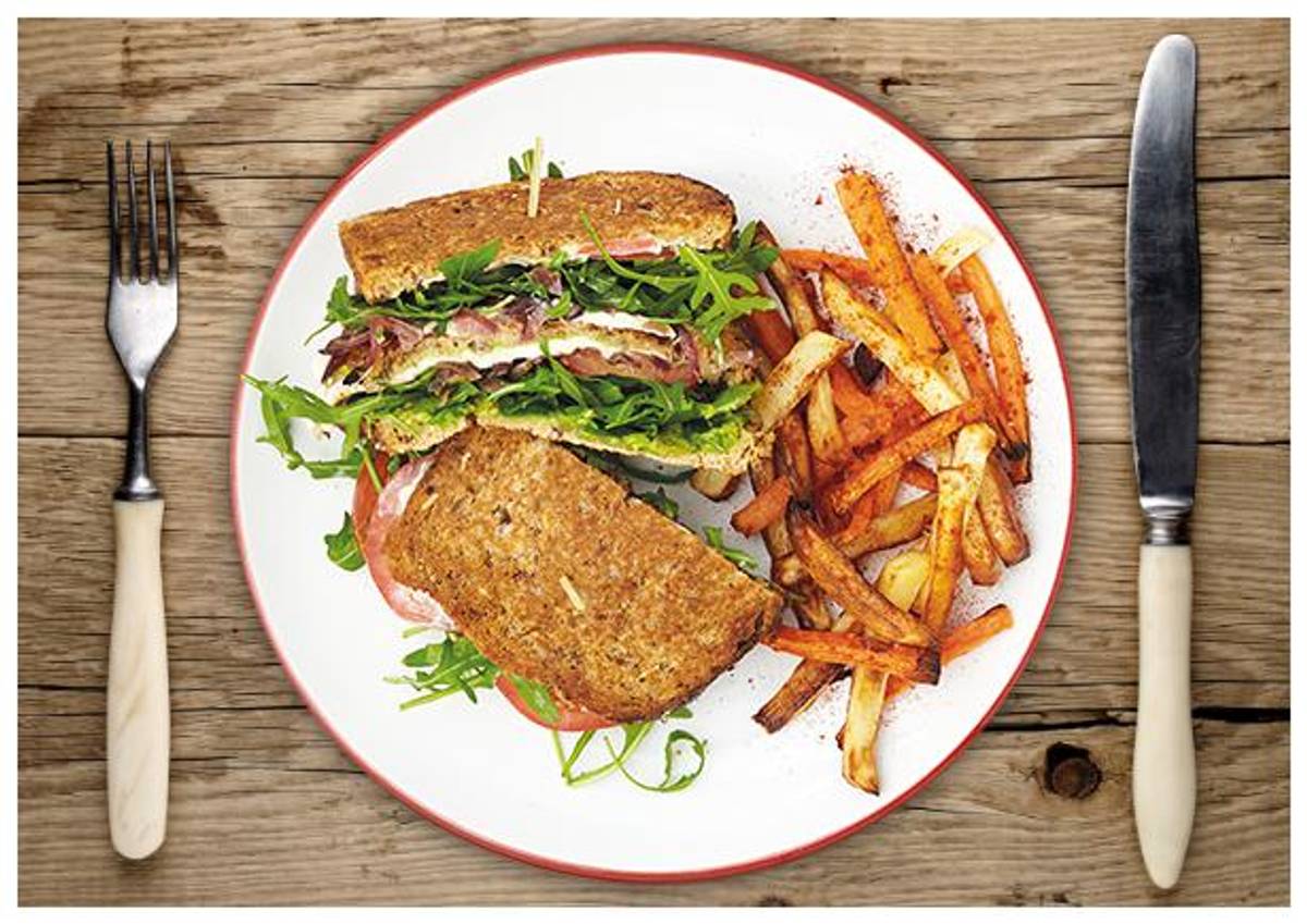 Veggie „Club Sandwich”