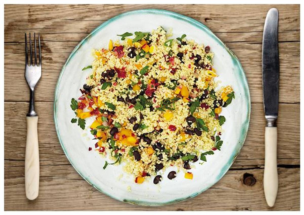 Fruchtig erfrischender Couscous Salat