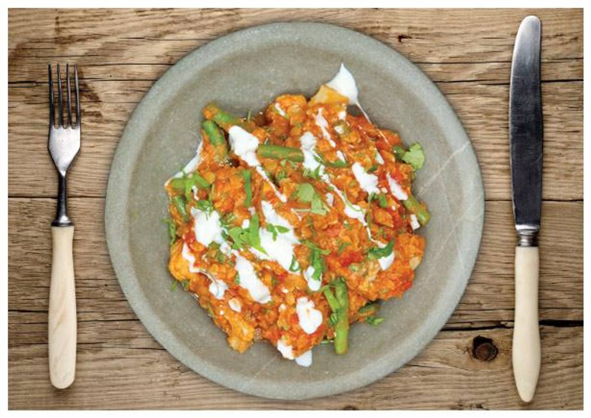 A Cauliflower and Lentil Dahl 
