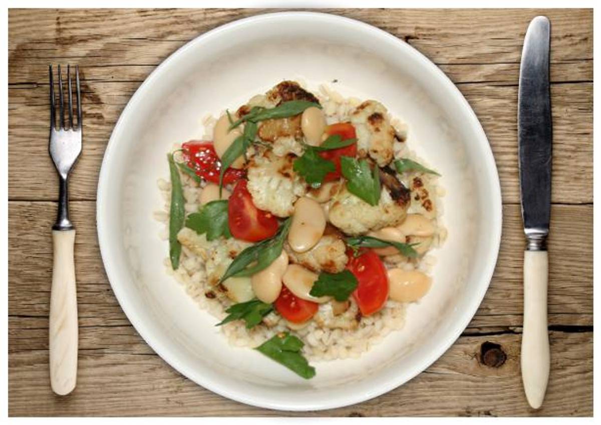 Warm Cauliflower Salad