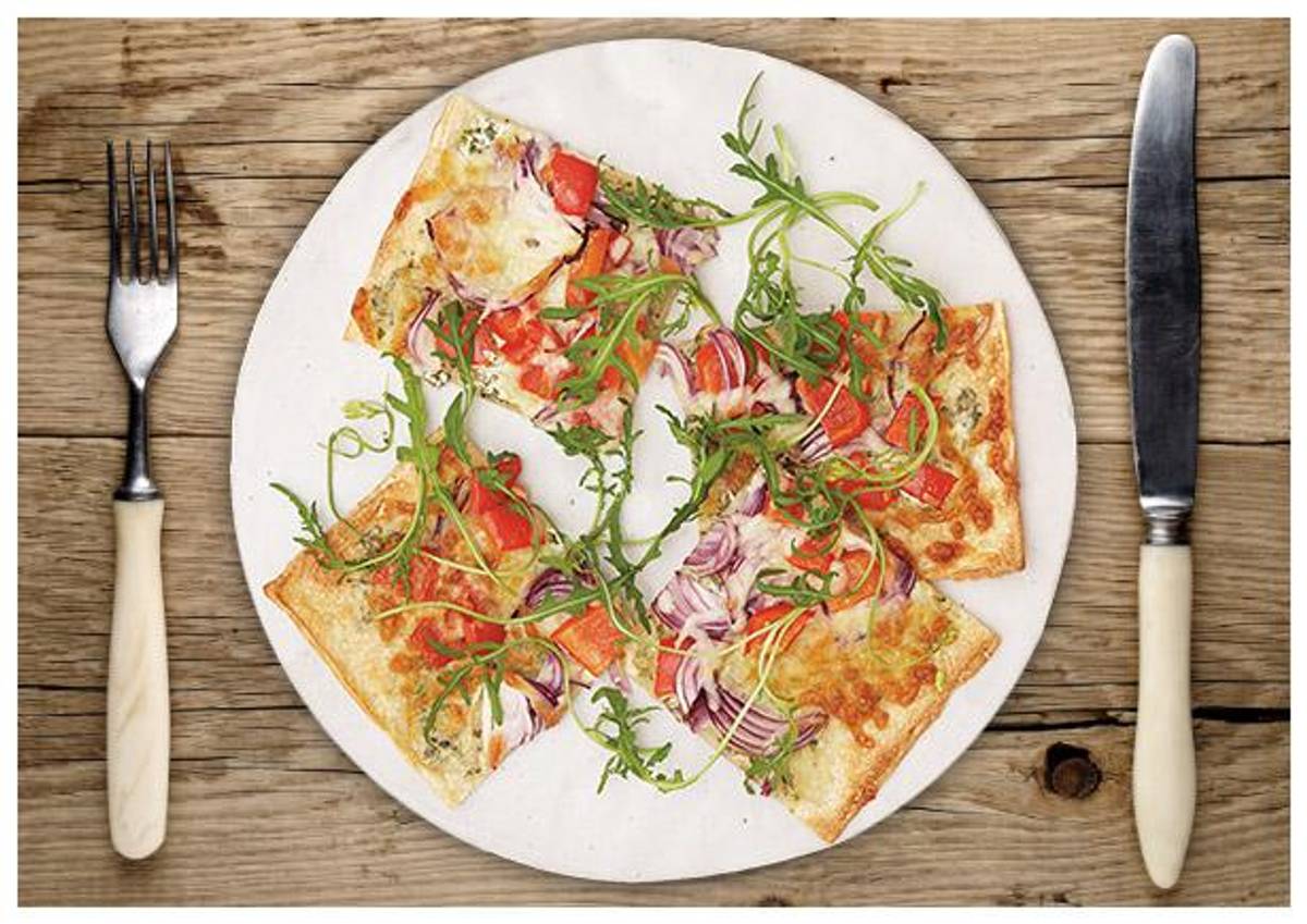 Sommerlicher Flammkuchen