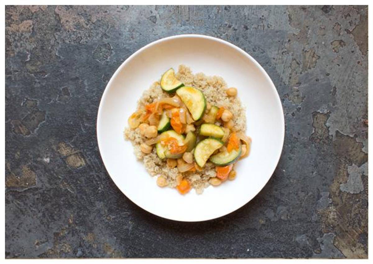 Chickpea and Zucchini Tagine